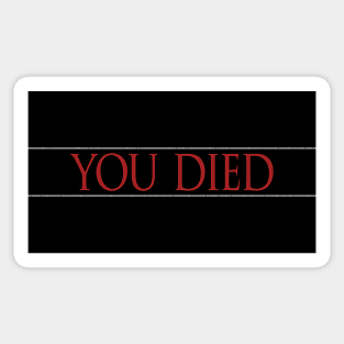 You Died Strap Sticker